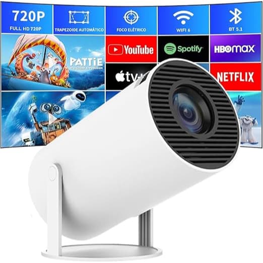 Projetor 4K HD 150 Polegadas Celular, Tv B0x, Xbox, PS, Pc, Wifi HY300 Pro Magcubic Envio Imediato