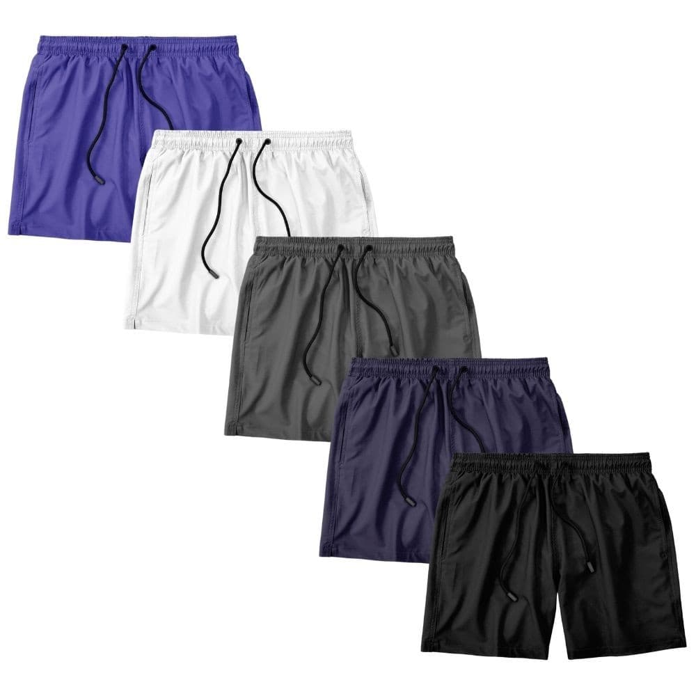 Kit 5 Shorts Masculino Bermuda Praia Academia Treino Esporte Shorts