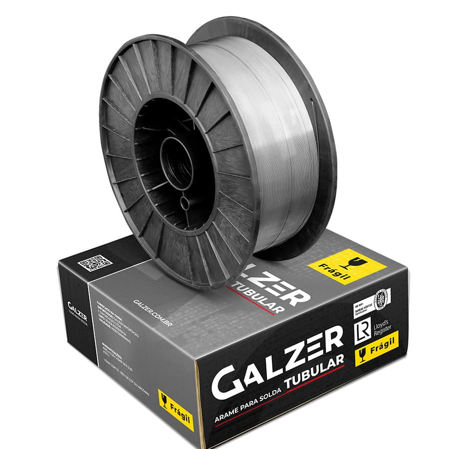 Arame De Solda 100% de CO₂ MIG Tubular De 1.6mm Carretel De 15kg / AWS E71T1-1