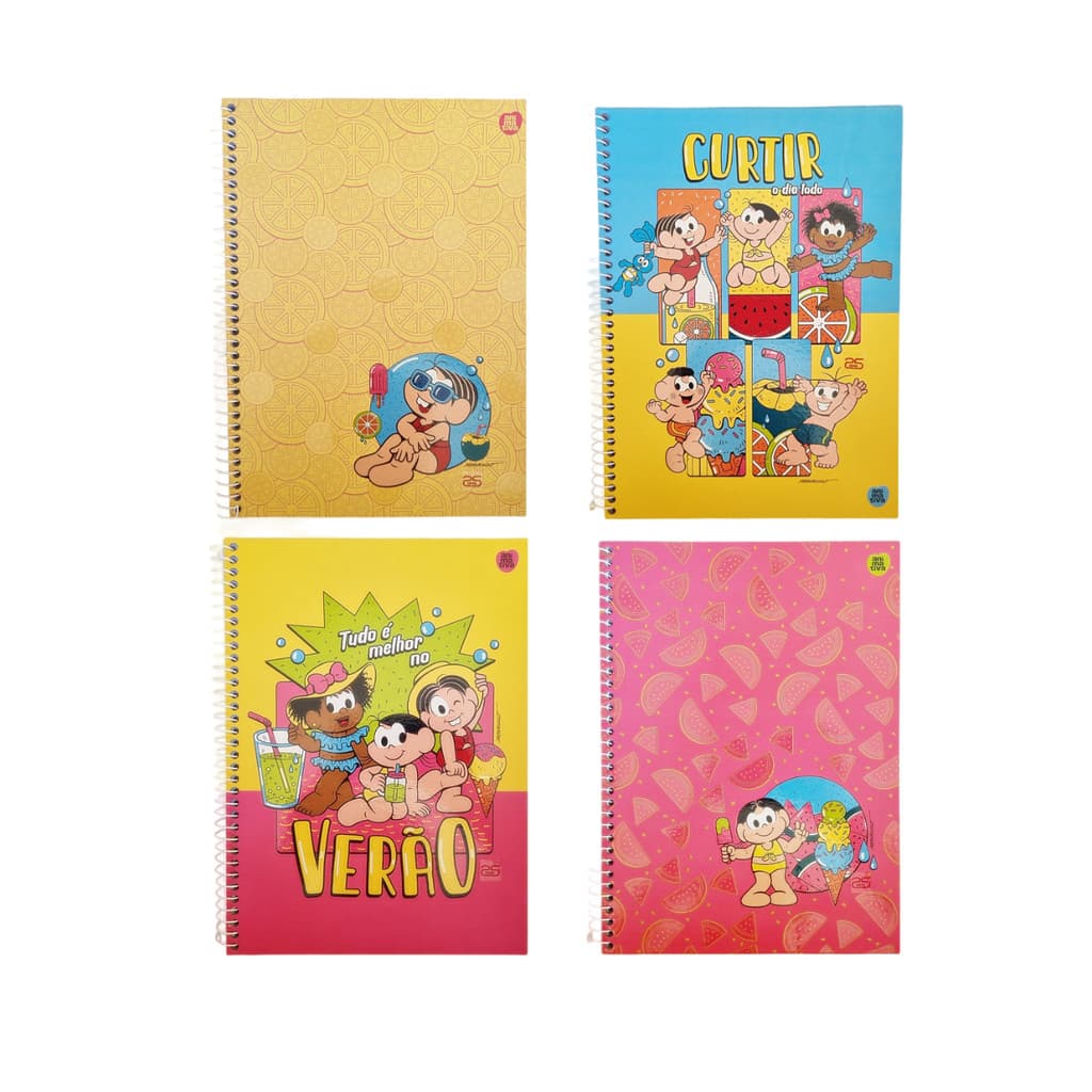 Caderno Da Mônica 160fls 10mat Universitário Espiral 331576