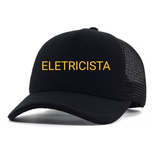 Boné  Eletricista Aba Curva Snapback Trucker Promoção