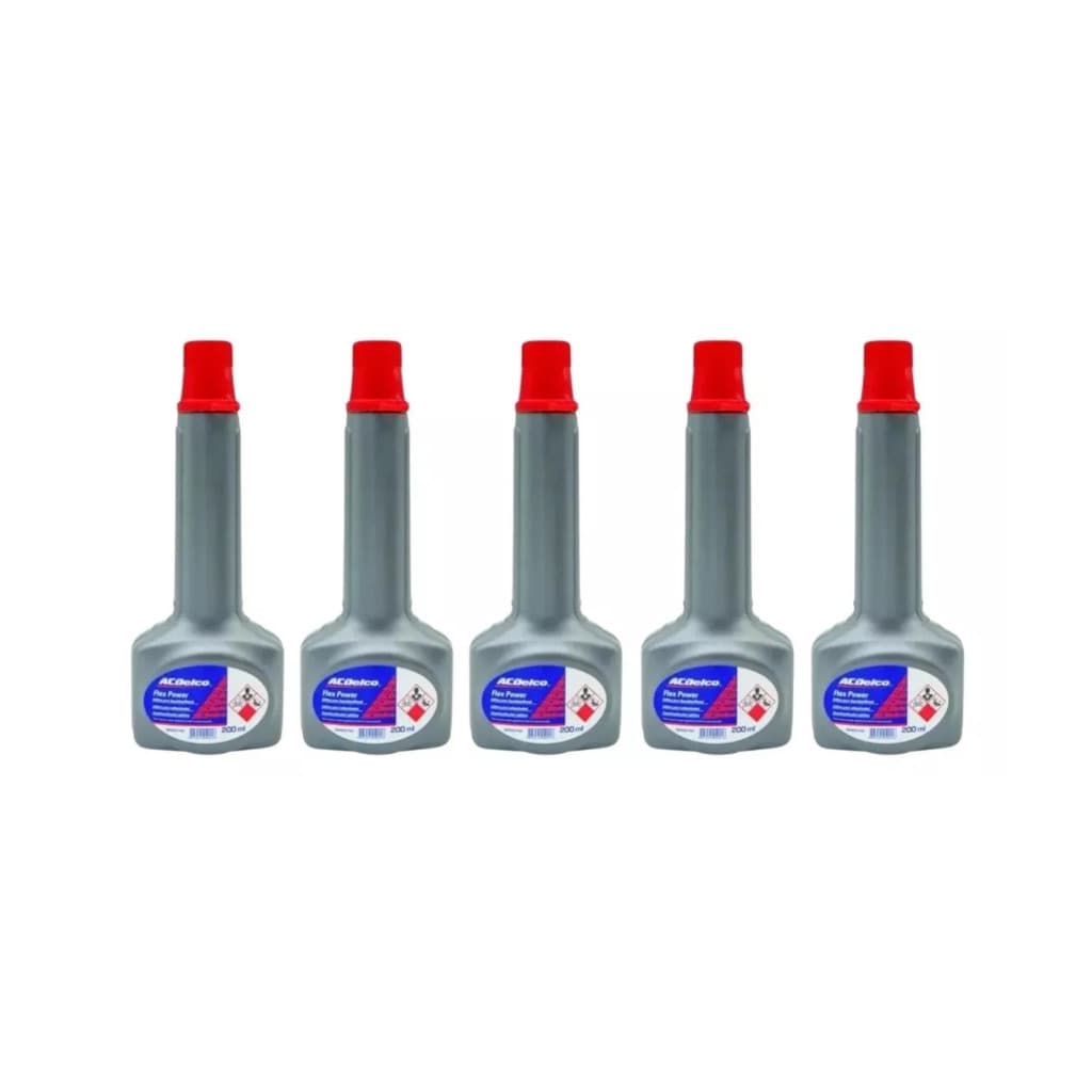 5 Aditivos Combustível Flexpower Ac Delco 200ml Original