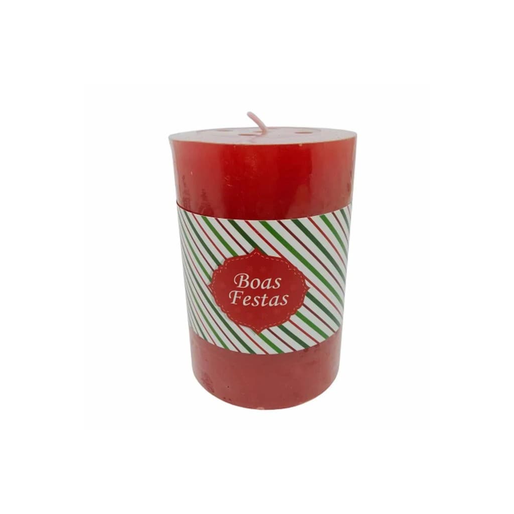 Vela Decorativa Natalina Multiart - Aconchego e alegria para a sua casa