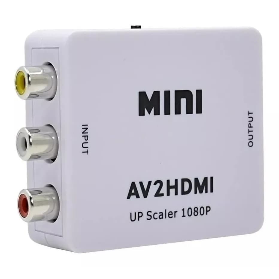 Adaptador Conversor Shinka Rca Av2 Para Hdmi 1080p Av2hdmi