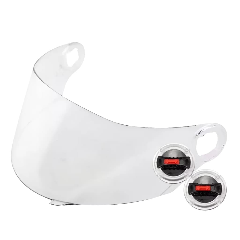 VISEIRA CAP LS2 FF358 FW3 HELT STRADA CRISTAL + BOTÃO REPARO