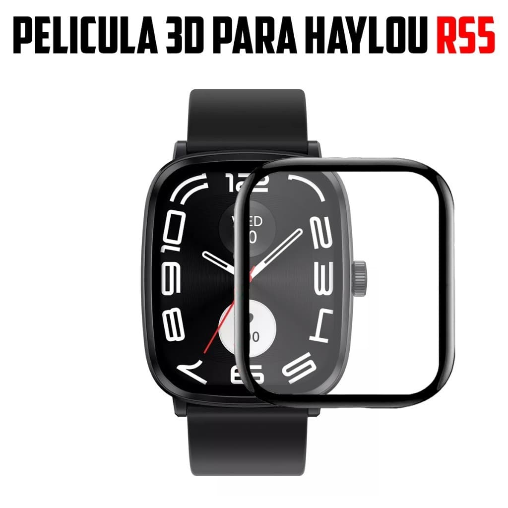 ATALHOBR Pelicula super resistente pelicula com borda 3D para Smartwatch Haylou Rs4 Plus RS5