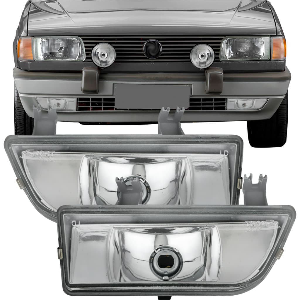 Par Farol Milha Gol Parati Quadrado G1 1987 88 89 A 94 Vidro