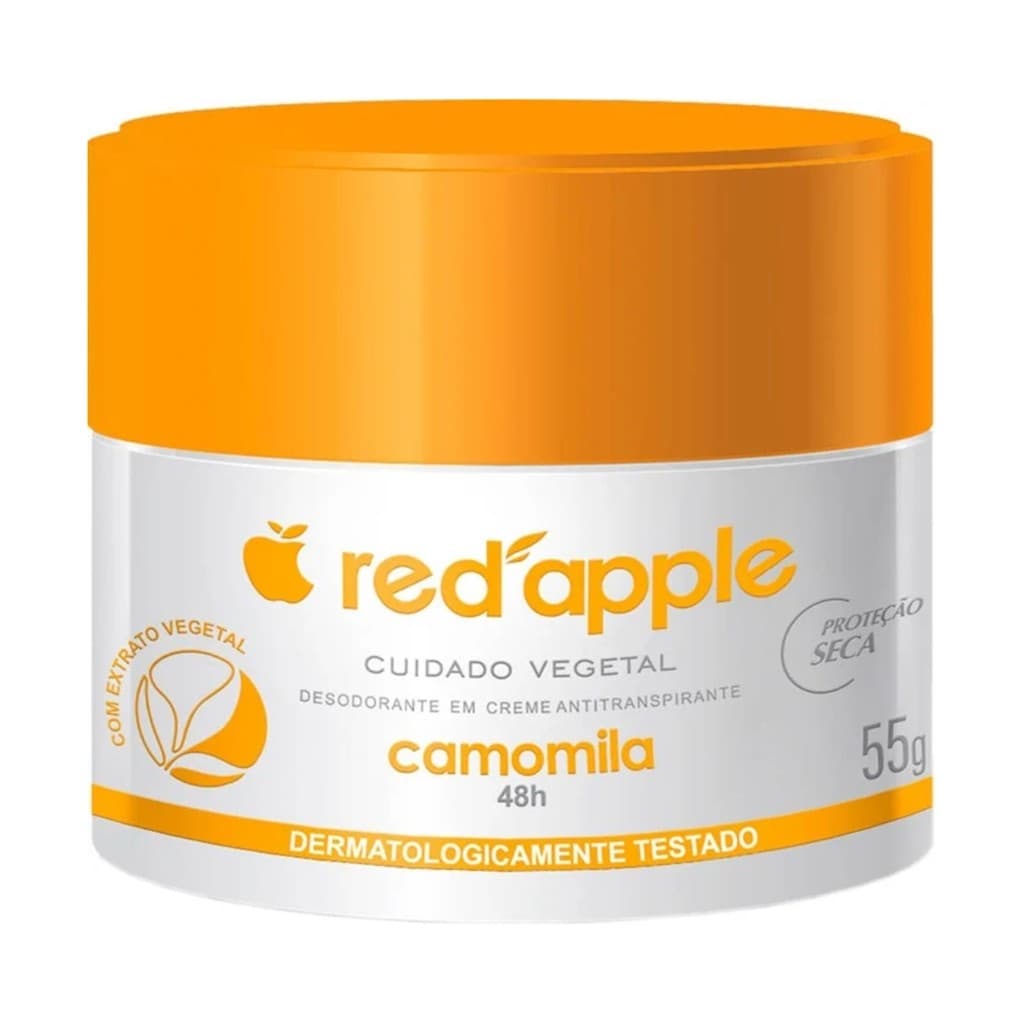 Desodorantes Creme Antitranspirante Red Apple 55g CAMOMILA