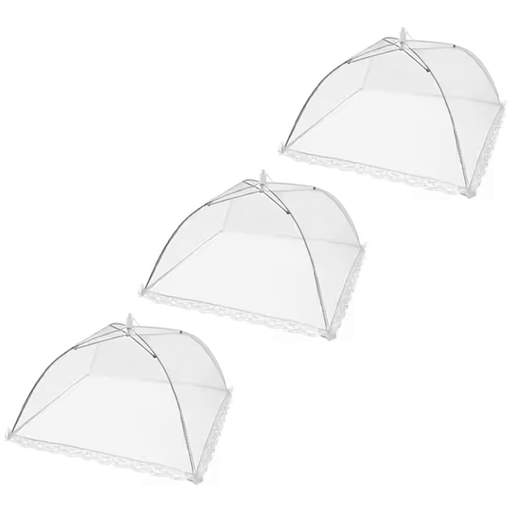 Kit 3 Telas Protetora Alimento 40x40 Mosquiteiro Tampa Prato