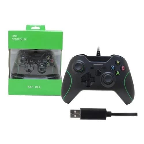 Controle Manete Com Fio Usb Compatível Com Xbox One Pc Gamer