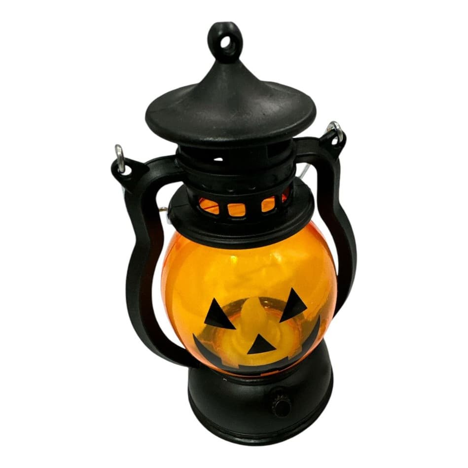 Lanterna Led Lamparina Abóbora Halloween