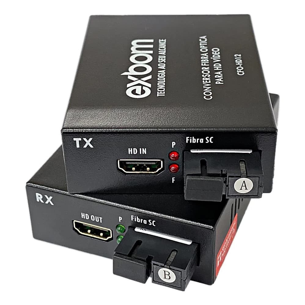 Kit Extensor conversor HDMI via Fibra Optica 20KM 1080P