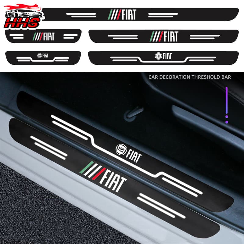 Fiat Adesivo Protetor De Porta De Carro Auto Threshold Tiras Anti-risco Protetor De Porta-Malas Acessórios Para Carros