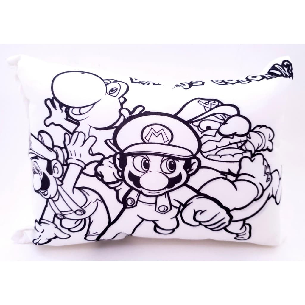 Almofada Pinte Lavavel Mario 30x20cm Cheia Pronta Entrega