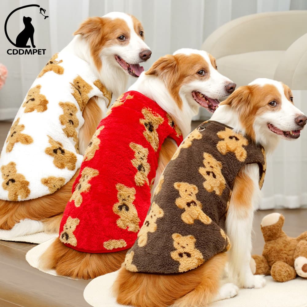 Moletom De Inverno Para Cachorro De Estimação Médio Grande Roupas Quentes Casaco Dourado Hasky
