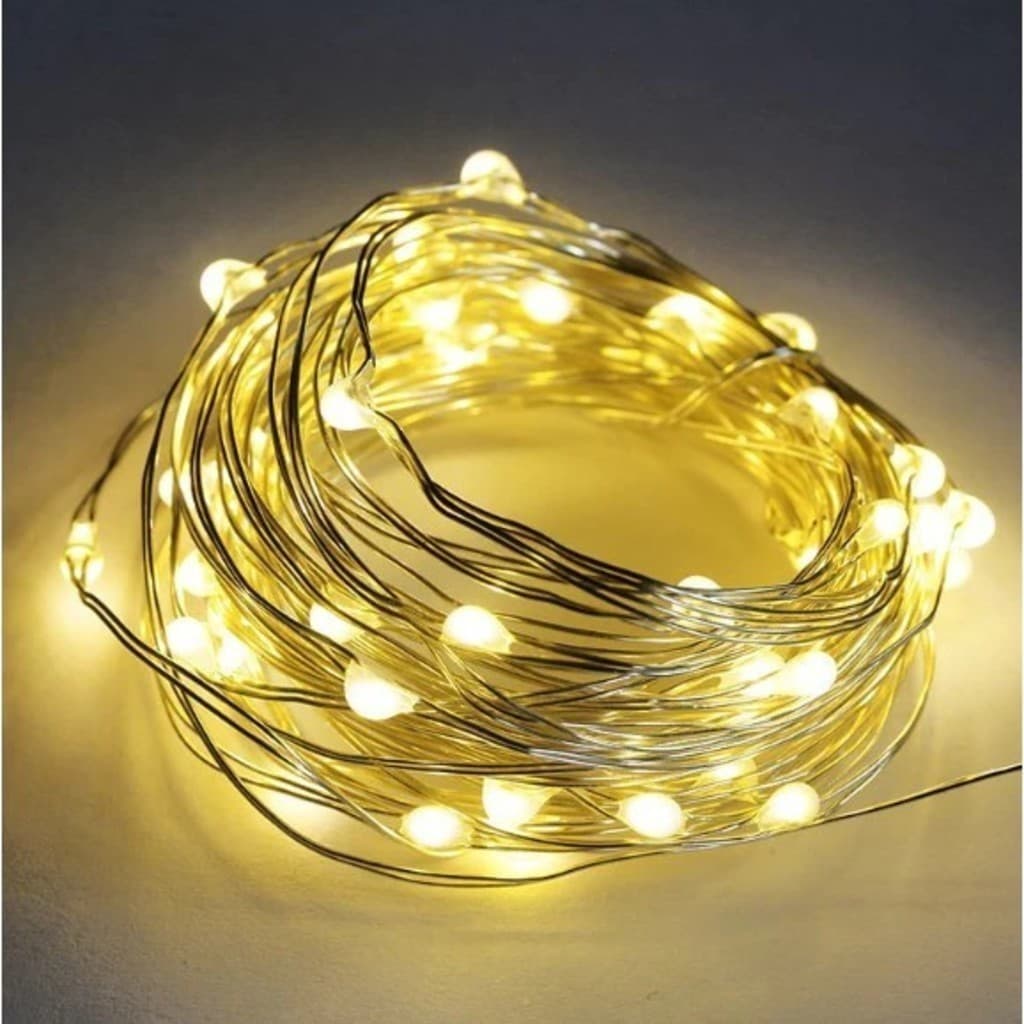 Kit 3 ou 10 Fios de Fada 2 Metros Led Para Decoração Festa Arte Presente Ambiente Decorado Charme Baterias Mega Saldão!