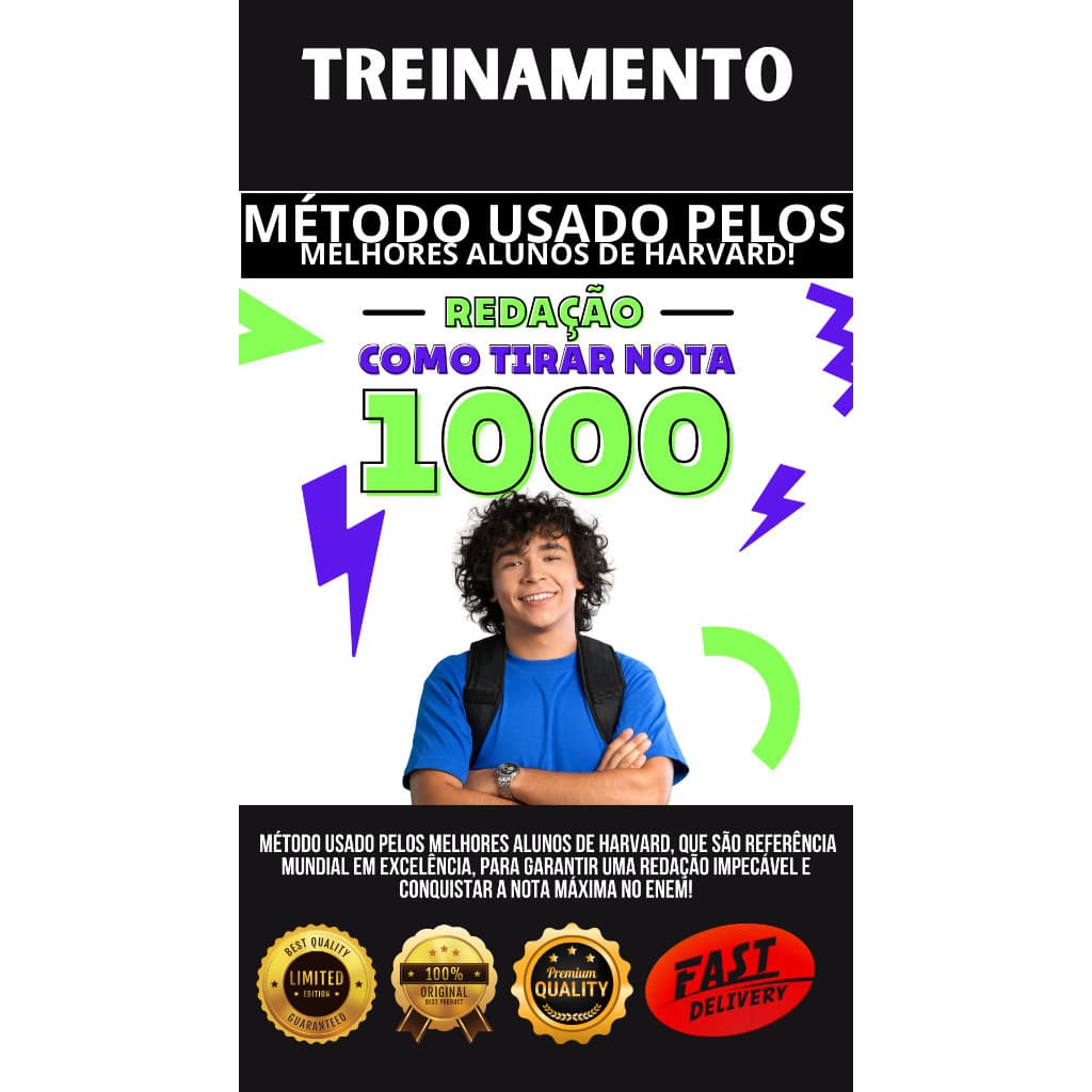 Redação Nota 1000 O Treinamento Completo para Dominar o Enem Queima de Estoque!