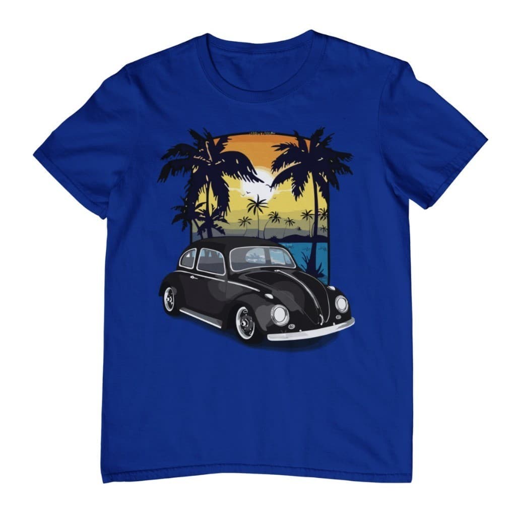 Camiseta Camisa Basica fusca Colorido festa Malha 30.1 Masculino 100 % Algodão