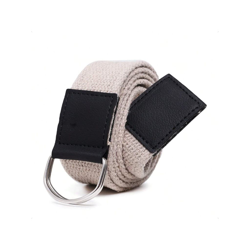 Cinto Masculino em Gorgurão Largo Modelo Meia Argola Dupla