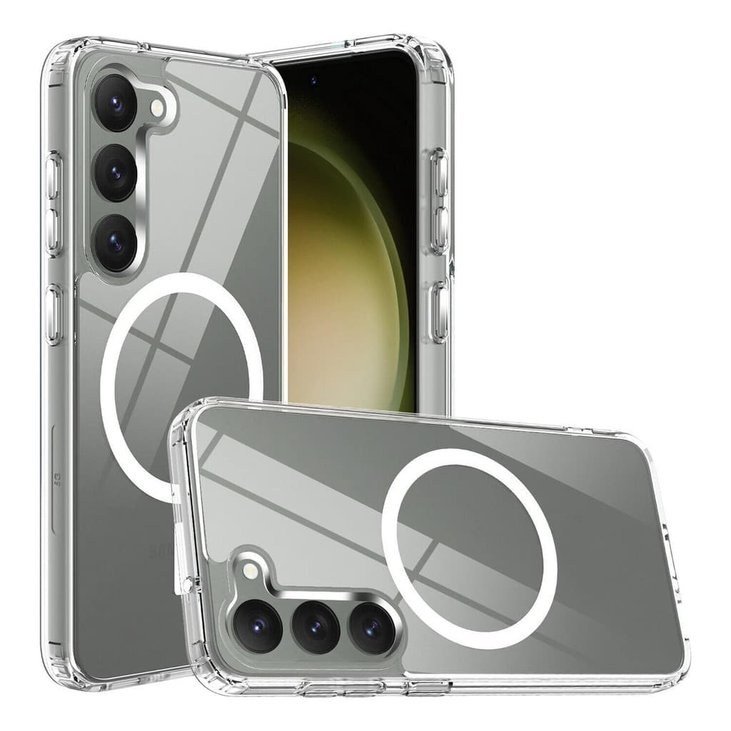 Capa MagSafe Transparente Para Samsung Linha S - S20 Fe/S21 Fe/S23 /S23 Fe /S23 Plus/S23 Ultra/S 24/S24 Plus/S24 Ultra