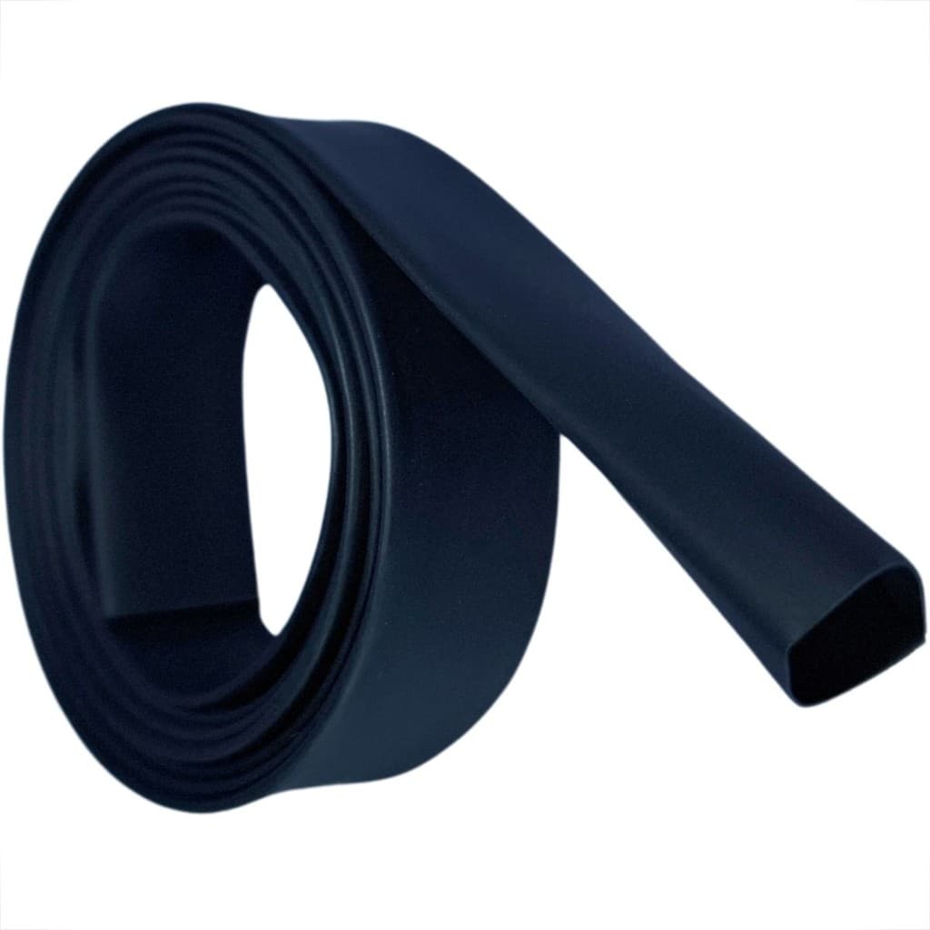 ESPAGUETE TUBO TERMO RETRATIL 12,7mm OU 1/2" ISOLANTE ANTI-CHAMAS PRETO 1 METRO CONDUITE