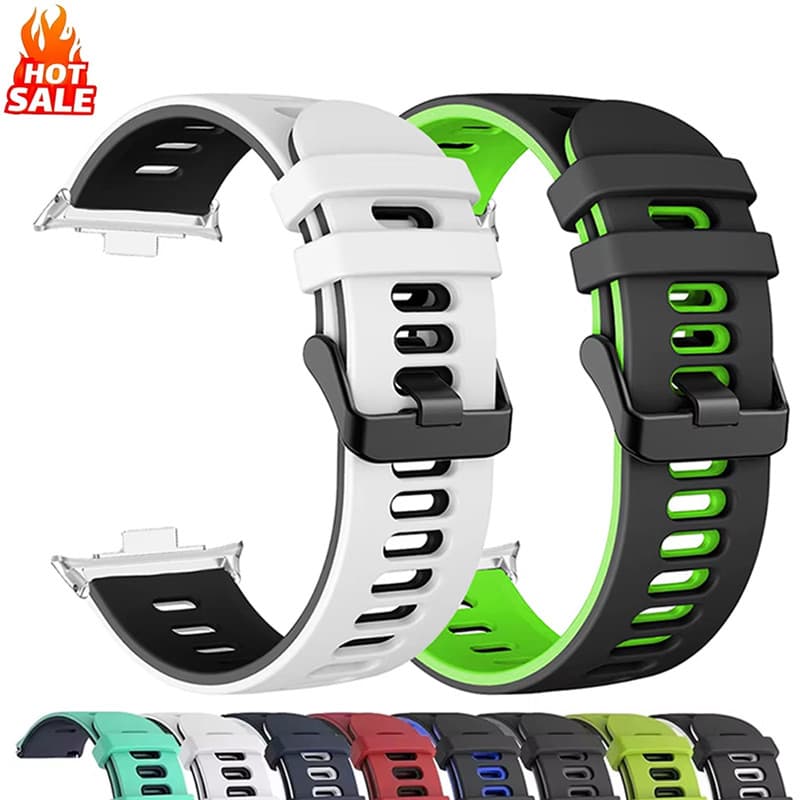 Pulseira De Silicone Esportiva Para Xiaomi Band 9 Pro/8 Pro Redmi Relógio 5 4 Cinto Substituição Acessórios