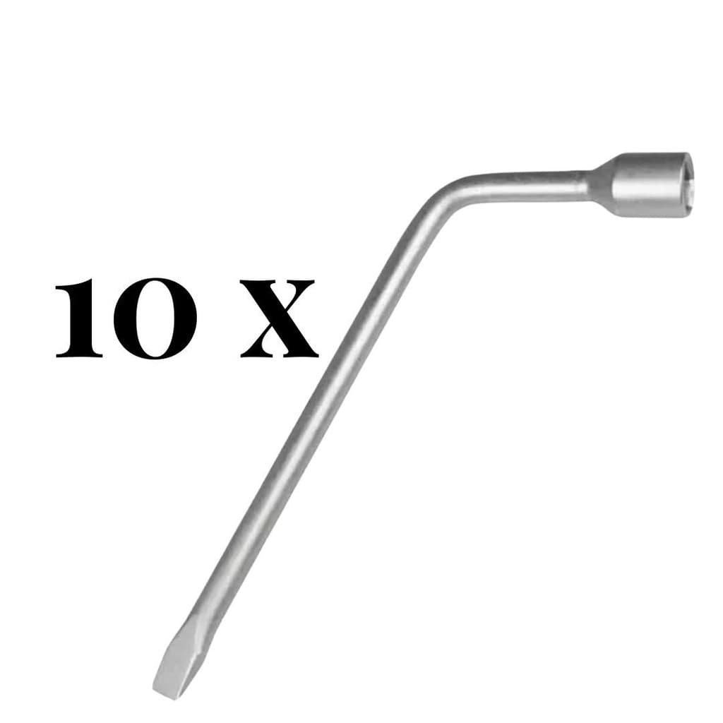 Kit 10 Chaves De Roda Universal L 19mm Com Espatula