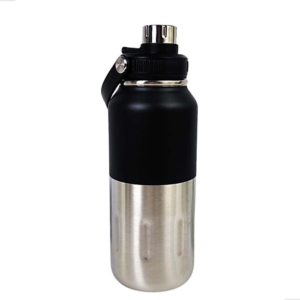 Garrafa Térmica 1L Inox com Alça Squeeze Academia Esportiva Bebida Gelada Quente Antivazamento