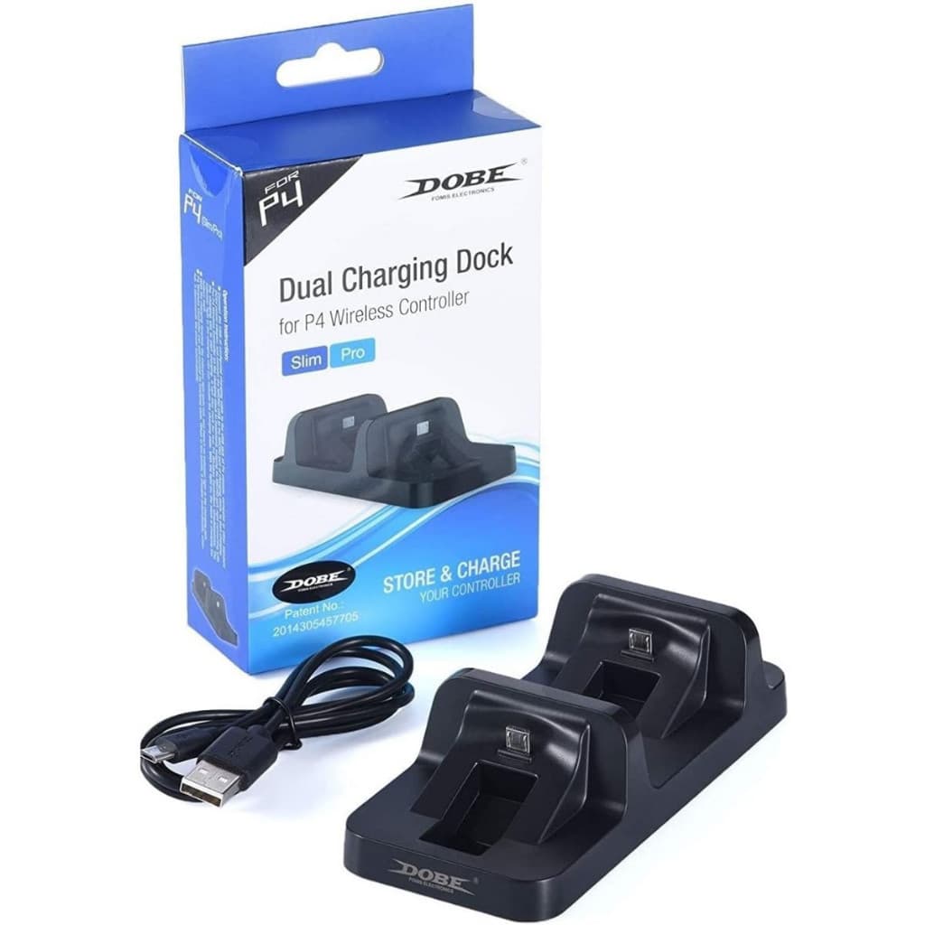 Carregador Duplo Controle Dualshock Joystick Ps4 Dobe TP4-002