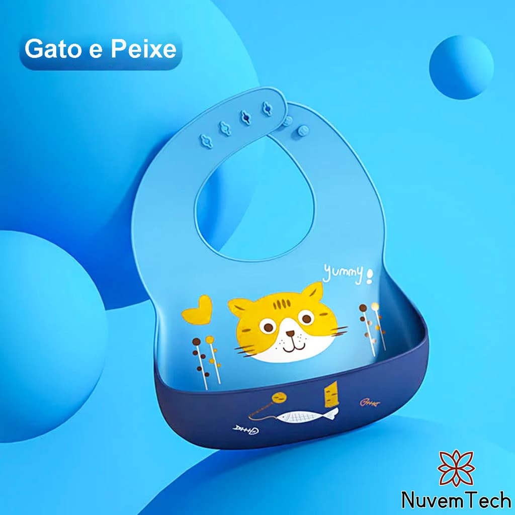 Babador Silicone Alimentação Impermeável Para Bebê Bandana Cata Migalhas Laváveis Blw Infantil Bibs Menina Menino