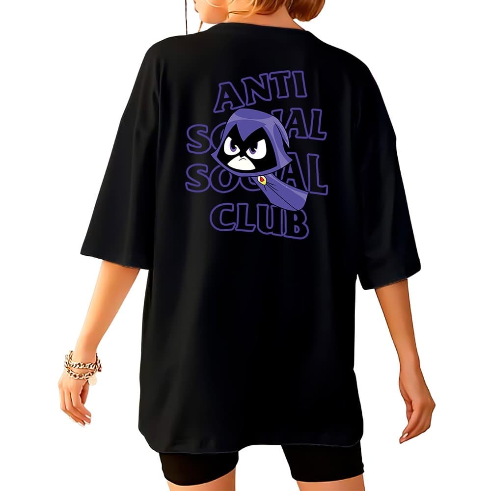 Camiseta Oversized Titans Ravena Algodão Estampa Casual Unissex Streetwear Conforto Versátil Moderna