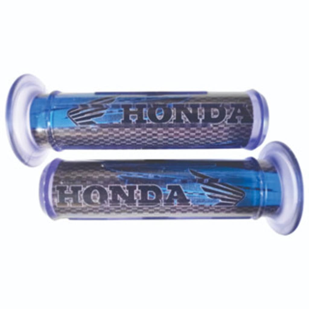 Manopla Punho Luva para moto esportiva custom gráfica gel macia carbono azul.