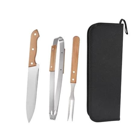 Kit Talheres P/ Churrasco C/ 3 Pçs.