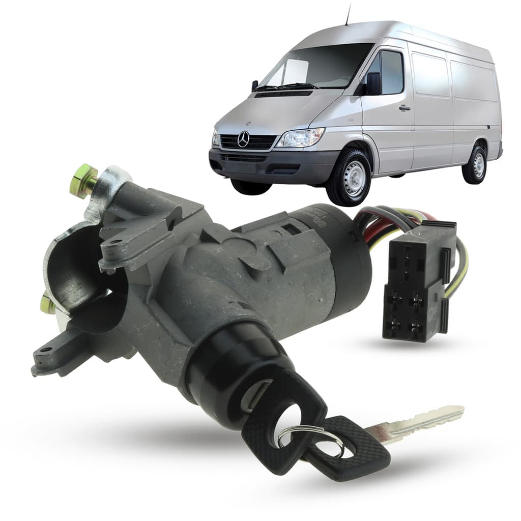 Trava de Direção Com Cilindro Com Comutador Mercedes Sprinter 1997 a 2012