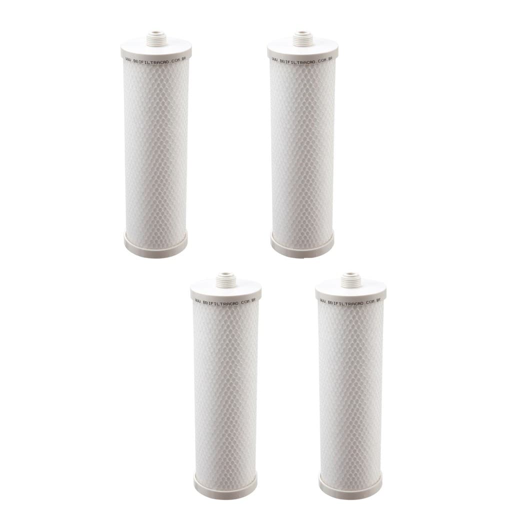 KIT 04 UN Refil BBI PP10R Rosca 1/2 Altura 9.3/4 Compativel Igatu 888 PP, Aquaplus CP 230, EF CM 230