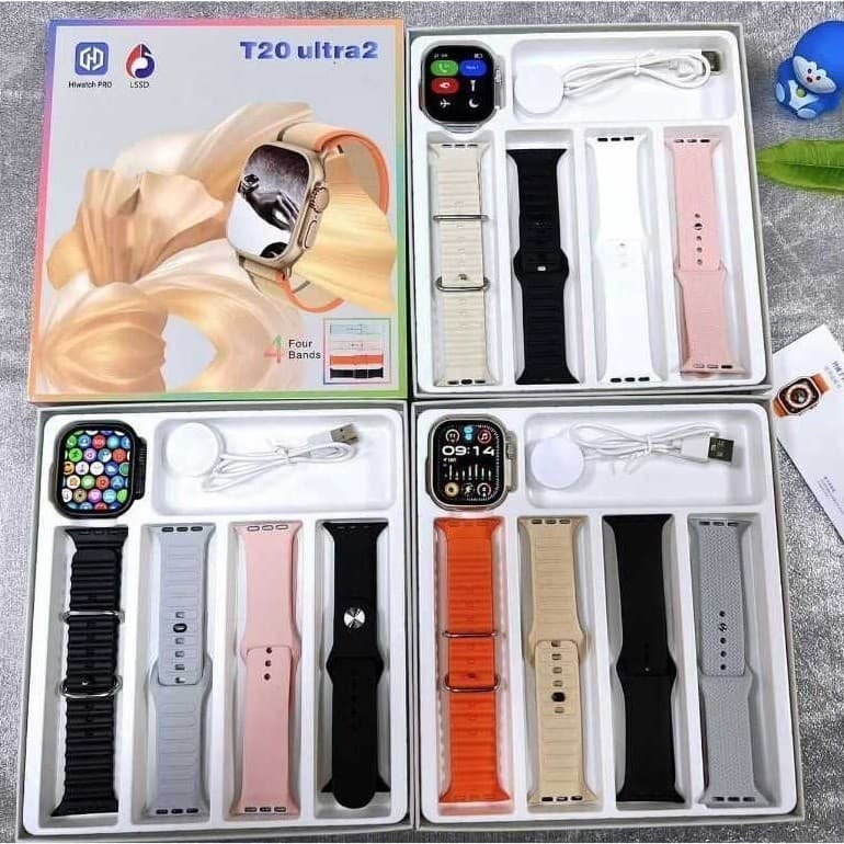 Smartwatch T20 Ultra - Carga Sem Fio + Série 9 - SP