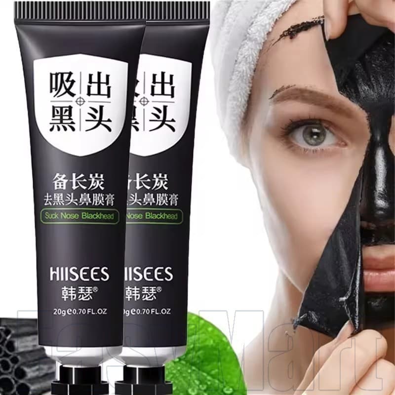 Máscara De Nariz De Lama Preta De Carbono De Bambu-Creme Removedor De Cravo Facial-Máscaras Peal-off-Eliminar Cravos-Red