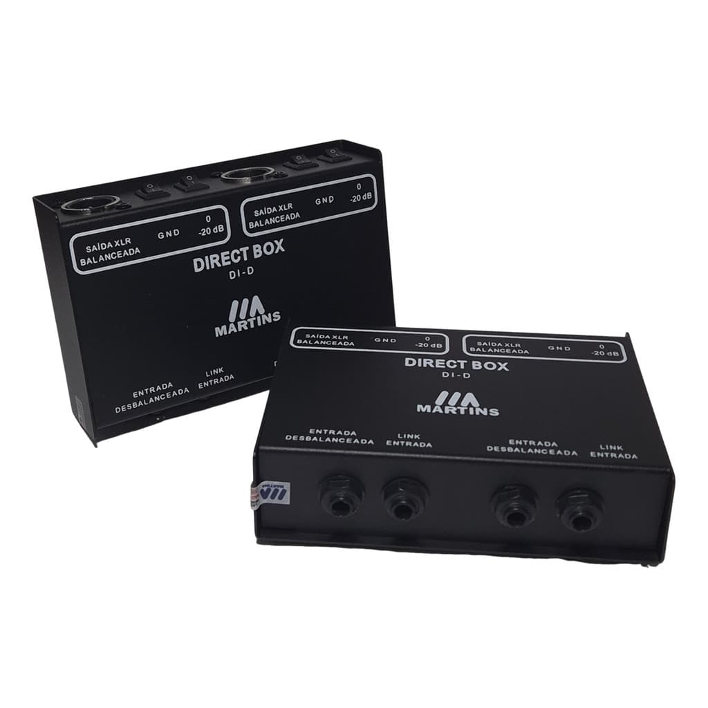 Direct Box Martins Di-d Duo Passivo 2 Canais Xlr