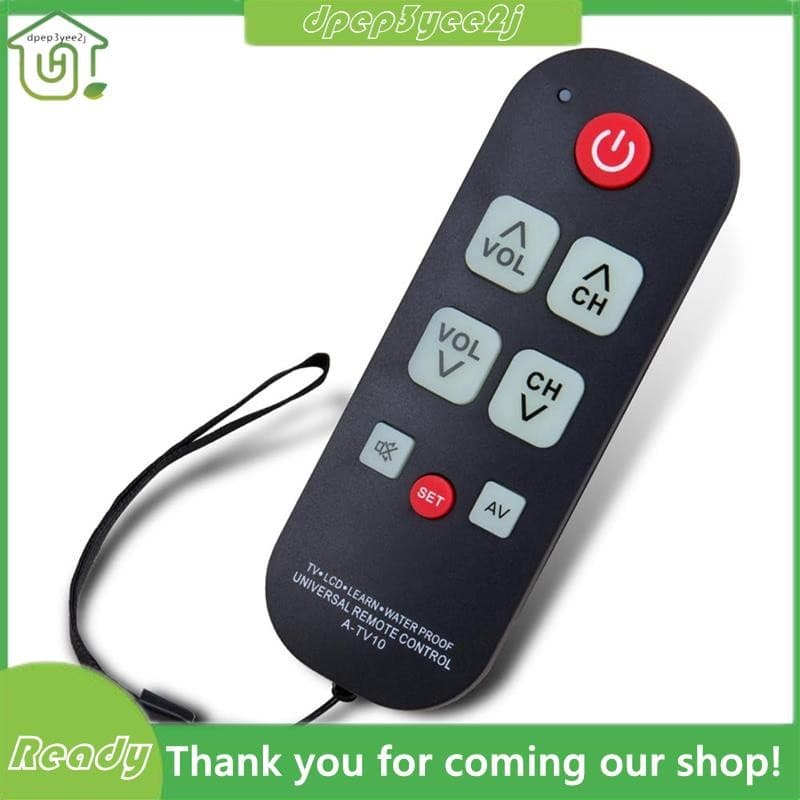 A-TV10 TV Remoto Para Idosos Controlador Universal Controle Simples À Prova D'água Com Luz LED Todos Os Modelos De