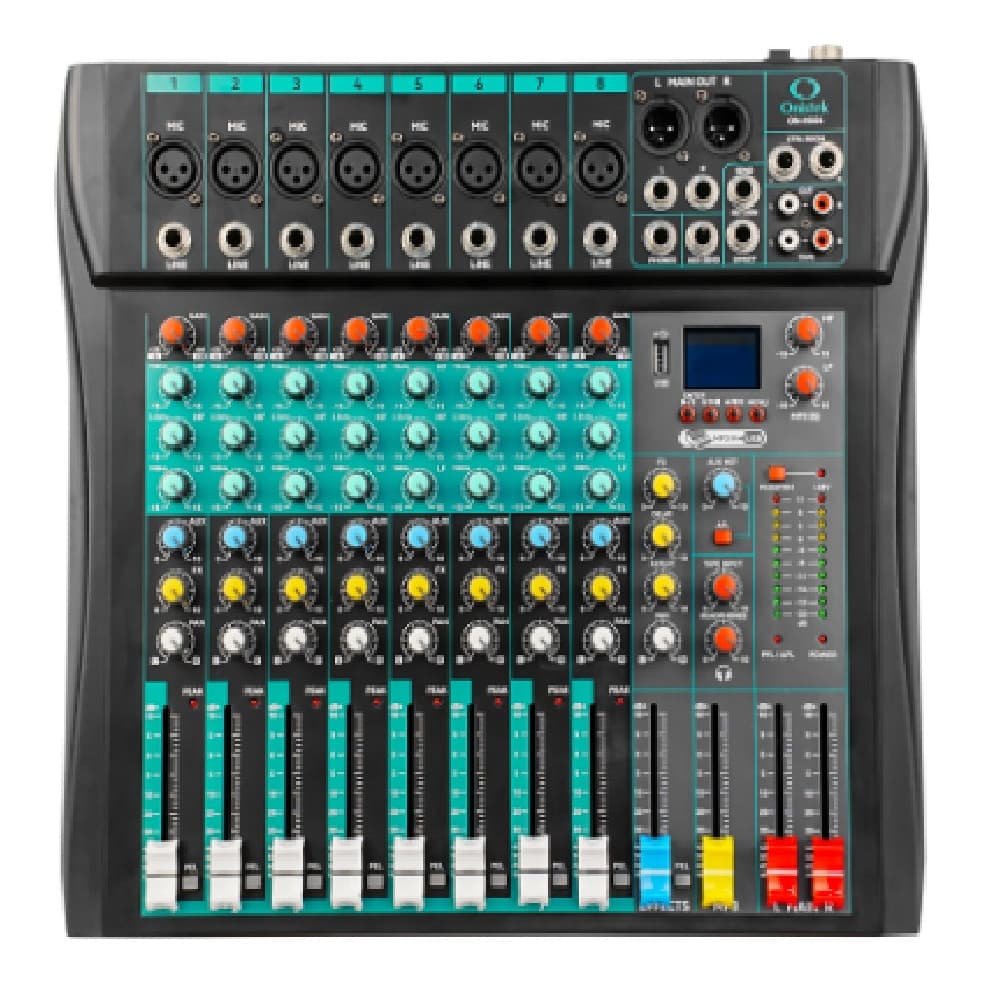 Mesa De Som Profissional 8 Canais Bivolt Bluetooth