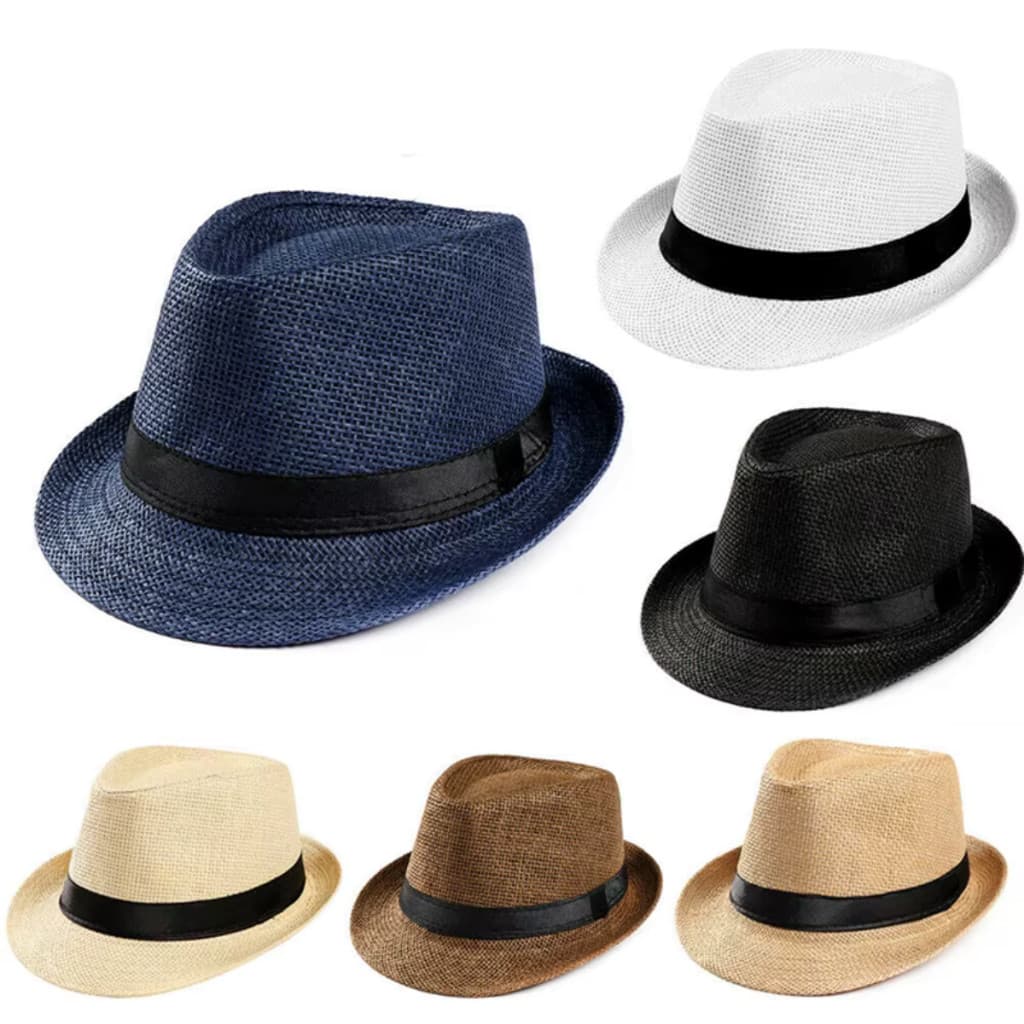 Chapéu Masculino Panamá Malandro Carioca Chapel de Praia Aba Curta Varias Cores Envio Imediato