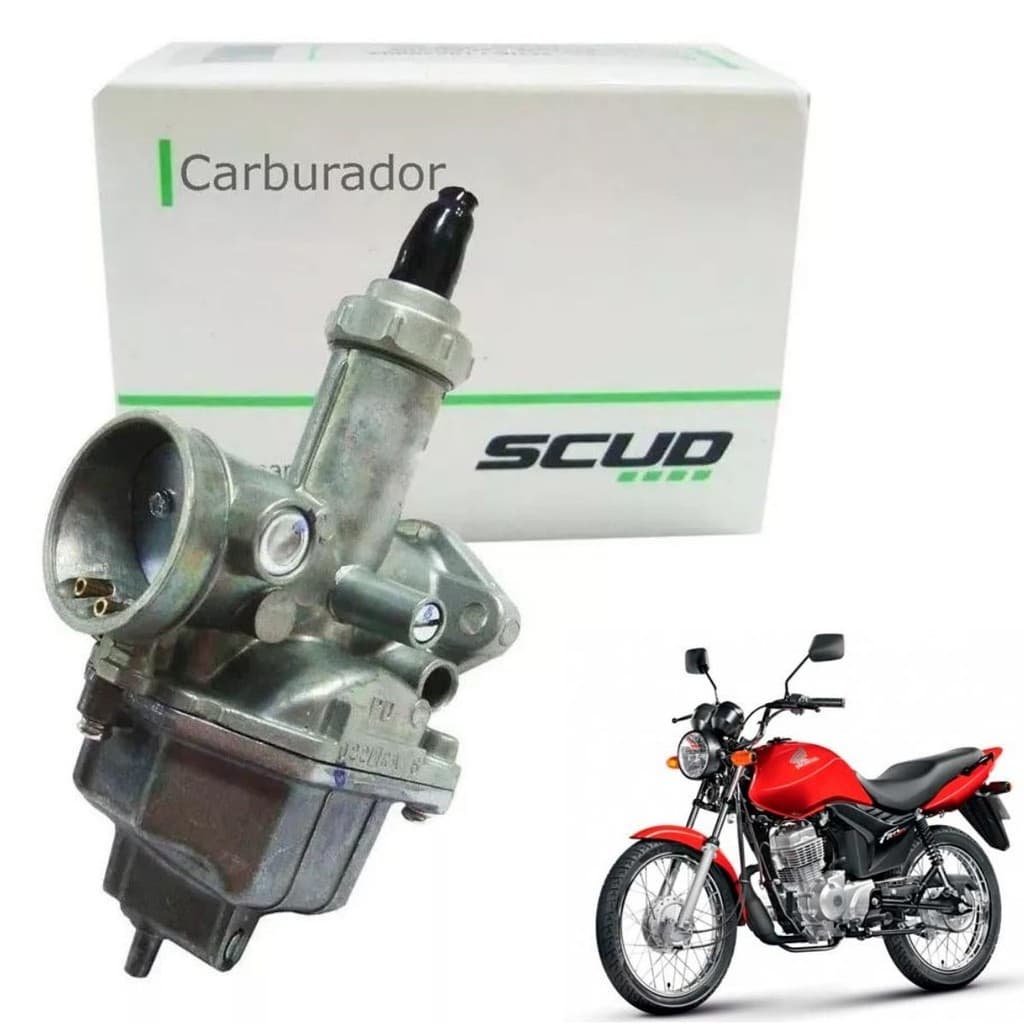 Carburador Cg 125 Titan Fan Ks Completo Scud Moto Honda