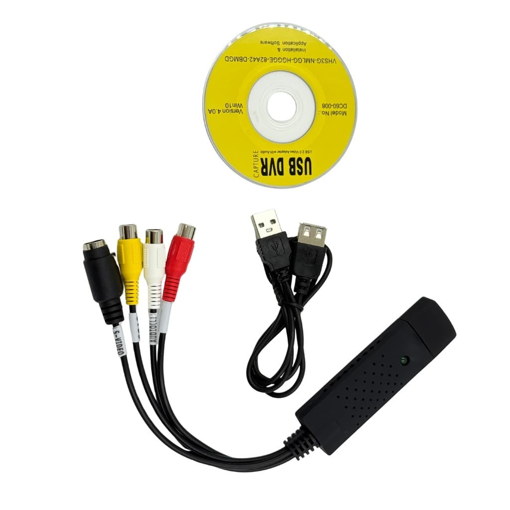 Placa Captura Vídeo Easycap Usb 2.0 Conversor Digital Vhs
