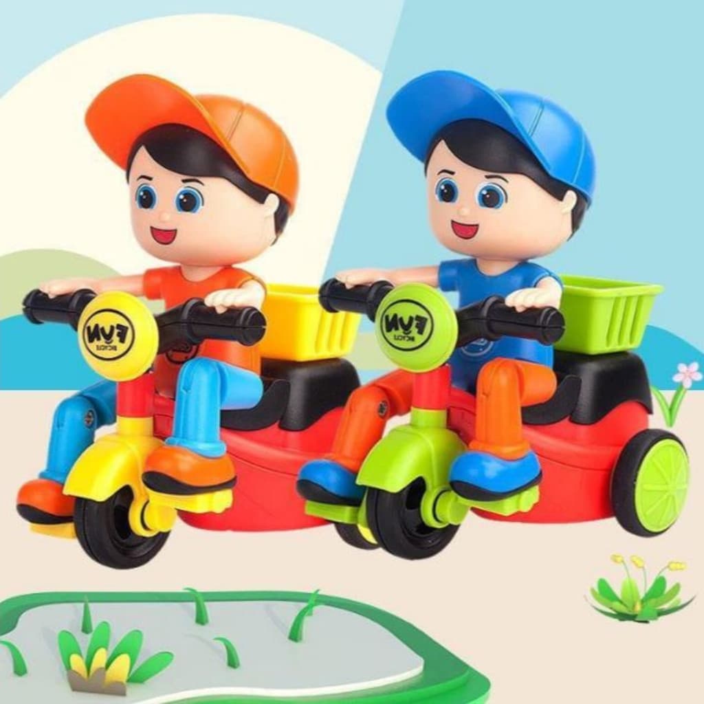 Brinquedo moto triciclo de fricção menino