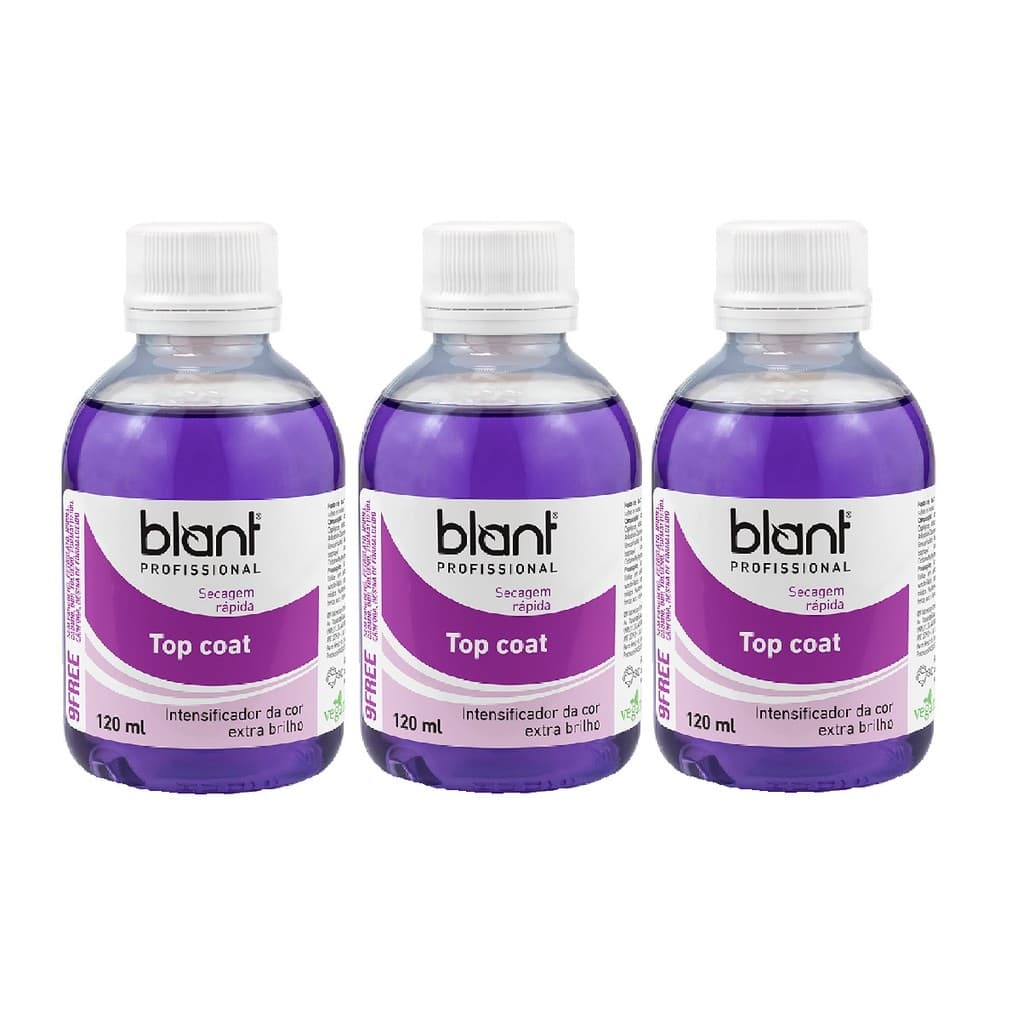 Blant Base Profissional Top Coat Kit 3un de 120ml