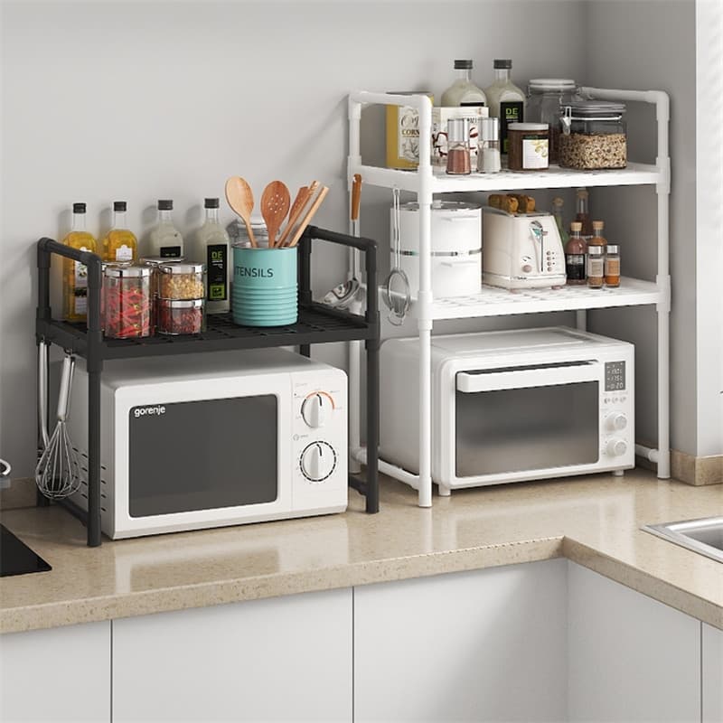 Suporte Organizador Para Microondas Rack Organizar Sua Cozinha Condimentos Temperos Pratos E Copos