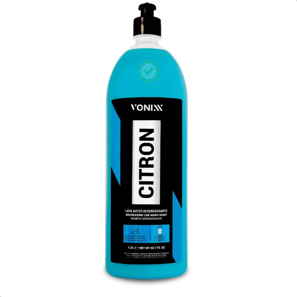 Desengraxante Automotivo Vonixx Citron 1,5L Lava Autos Limpeza Pesada Alta Eficiência