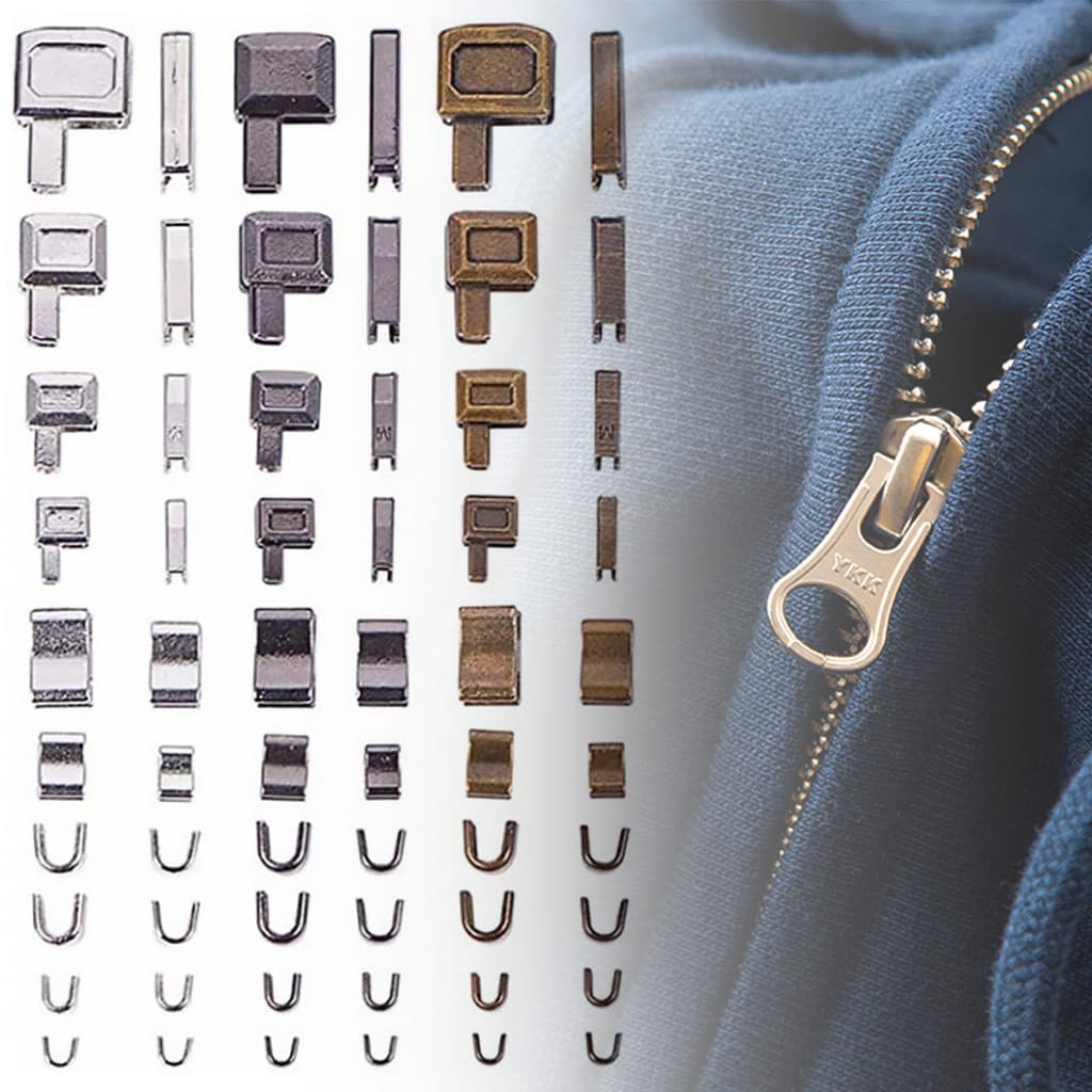 Caixa De Fixação Do kit De Reparo De Zíper E Pino De Inserção 3 # 5 8 10 Para Substituição De Abertura De Roupas De Casa