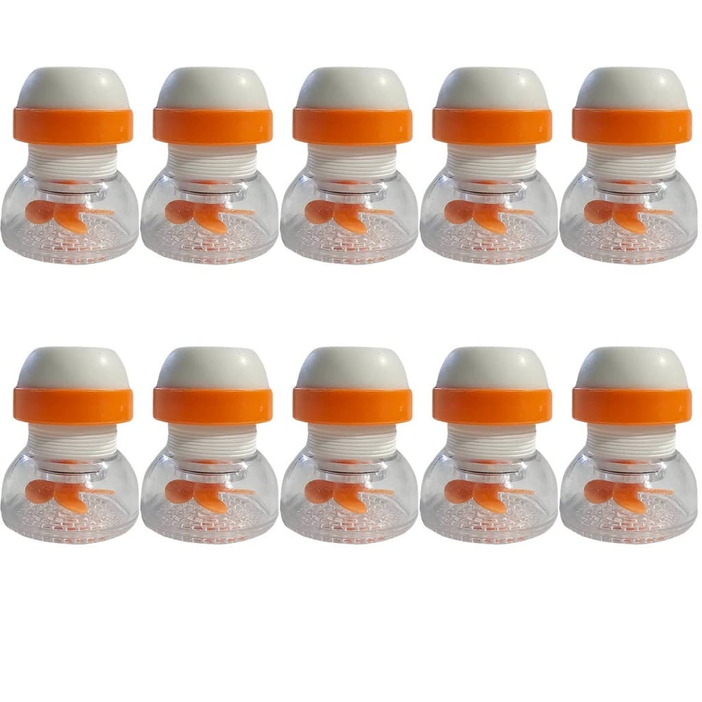 Kit 10 Chuveirinho Bico Torneira Universal Extensor Giratória Aerador Arejador Ajustável Sanfonado
