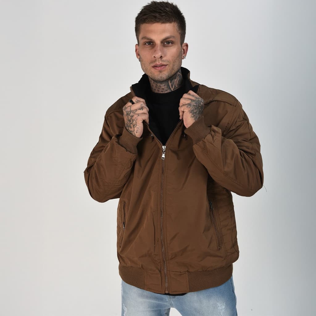 Casaco Dupla Face Masculina Casaco Bomber Puffer Bobojaco